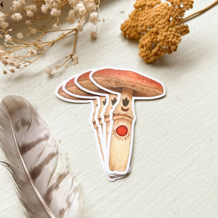 Carnelian Mushroom Sticker