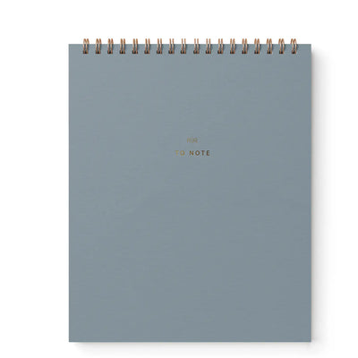Top Spiral Notebook - Steel Blue