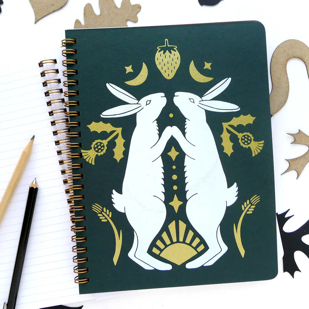 Harvest Rabbit Spiral Notebook