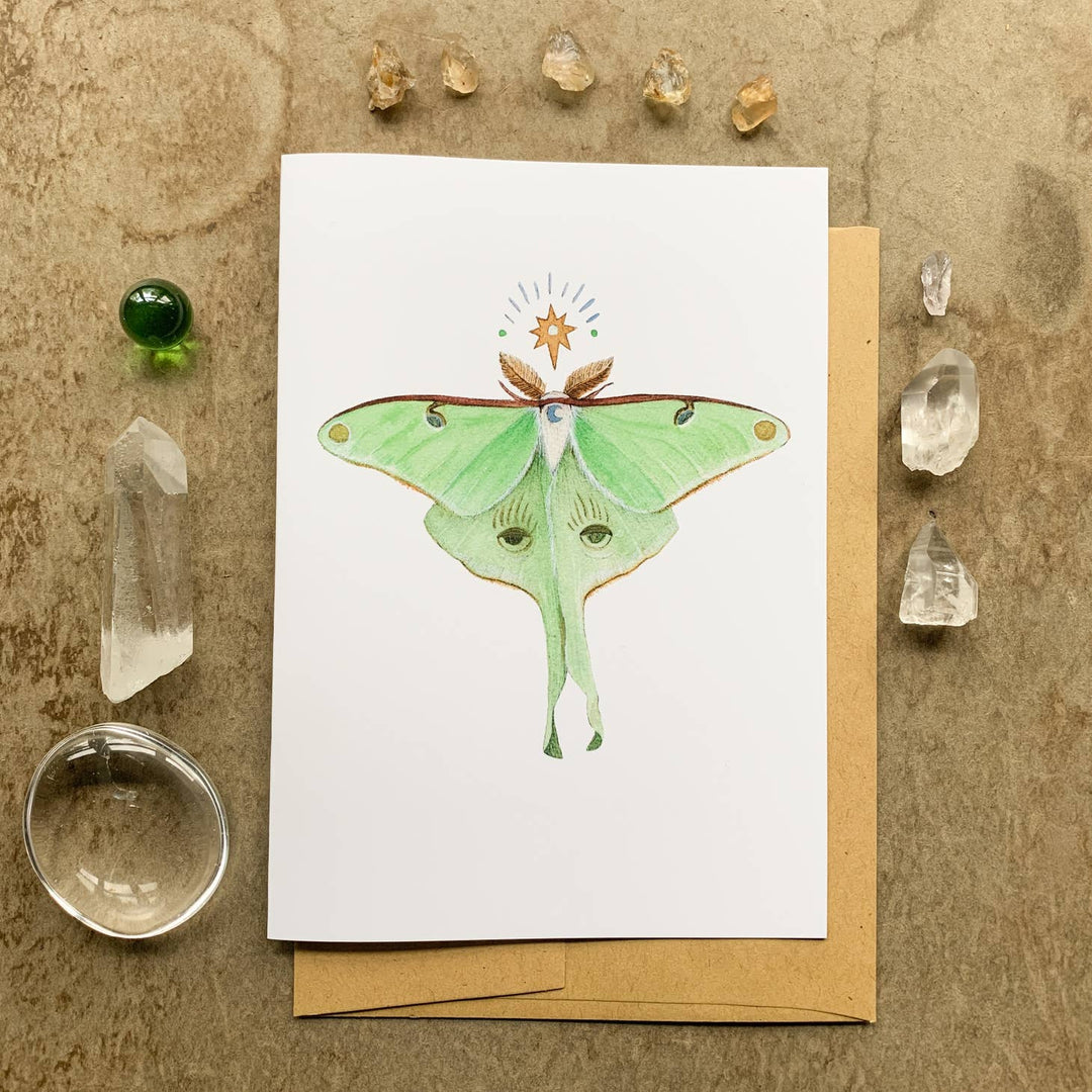 Luna Moth Card