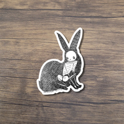 Skeletal Hare Sticker