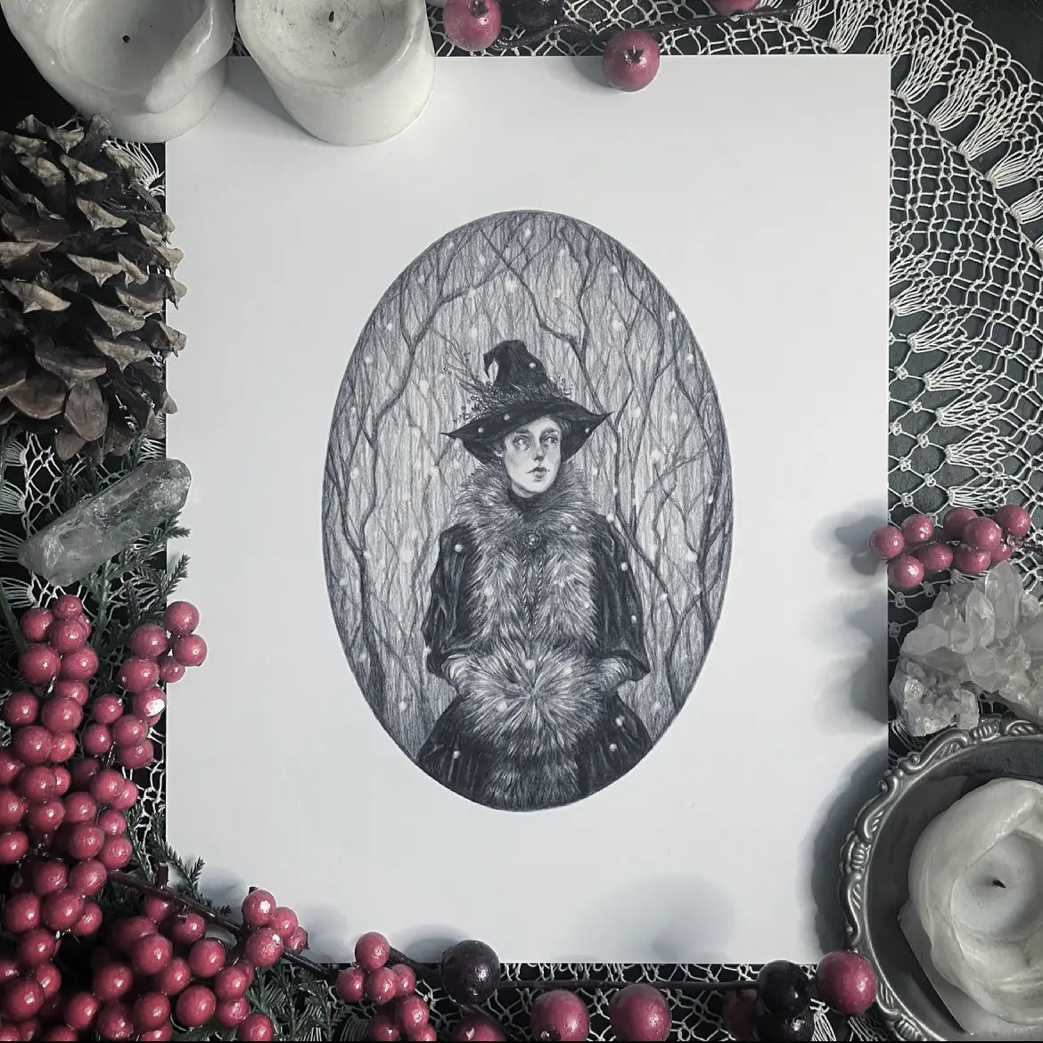 Winter Witch Print