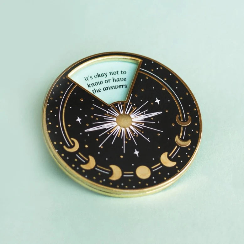 Positive Affirmations Spinner Pin - Blue #3 (interactive)